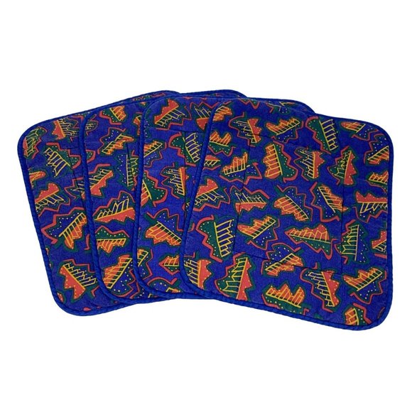 VTG Coming Home with Lands End 15x12 Placemats Christmas Tree Set of 4 - Picture 1 of 9